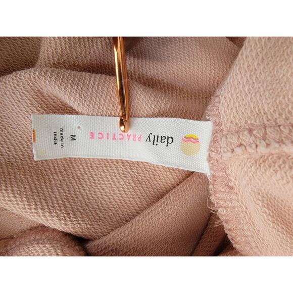 Daily Practice by Anthropologie Boxy Pullover Sz M Hoodie Sweatshirt Top Mauve - Picture 4 of 11